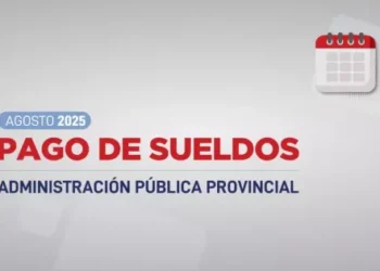 Cronograma de pagos para la Administración Pública correspondiente a agosto 2025