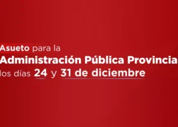 Asueto para la Administración Pública Provincial los días 24 y 31 de diciembre