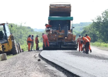 Ya se repavimentaron 25 kilómetros de la ruta provincial 5