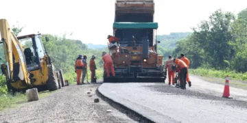 Ya se repavimentaron 25 kilómetros de la ruta provincial 5