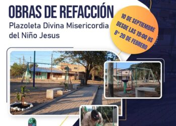Aguaray: Inauguración de la Plazoleta Divina Misericordia del Niño Jesús en el Barrio 20 de Febrero