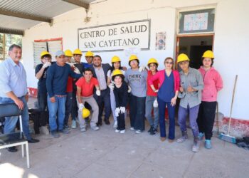 Metán: Alumnos de la EET N° 3133 realizan mejoras en el Centro de Salud