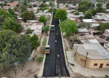 Orán: Obras de pavimentación