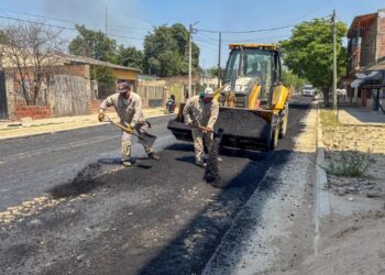 Orán: Avanzan las obras de pavimentación en Barrio Patrón Costas