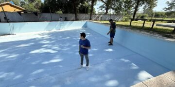 Aguaray: Avanza el acondicionamiento del Natatorio Municipal