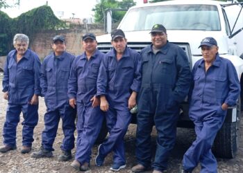 Orán: Este es el personal que recuperó y puso en valor la maquinaria municipal