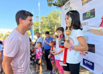 Orán: El ciclismo infantil fue protagonista en la Plaza General Pizarro