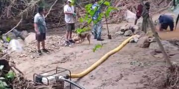 Aguaray: Trabajos para garantizar el abastecimiento de agua en Iquira