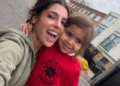 Valentina Cervantes enterneció las redes con una foto junto a su hija Olivia tras regresar a Londres
