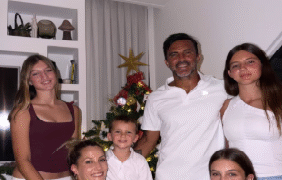 Regalos, emoción y nuevos amores: la Navidad de Fabián Cubero junto a Mica Viciconte y sus hijas