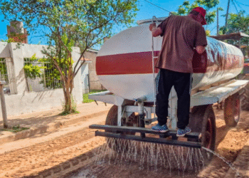 Avanza la obra de urbanización en el barrio 365 Viviendas