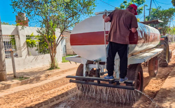 Avanza la obra de urbanización en el barrio 365 Viviendas
