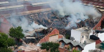 Explosión en Ezeiza: Iron Mountain aún tiene focos activos de incendio