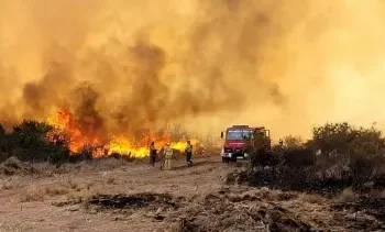 Gobierno, municipio y vecinos contra los efectos del viento Zonda e incendios en Salta