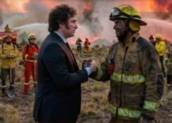 🔥 Milei agradece con fotos de IA mientras recorta presupuesto a bomberos