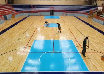 Metán: El Polideportivo ya luce su nuevo piso profesional entre los 5 mejores de Salta
