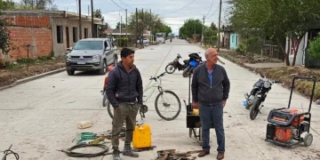 Las Lajitas: Pini Alabi recorrió obras viales en la calle Güemes