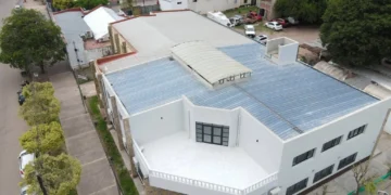 Las Lajitas: Últimos detalles en la ampliación del edificio municipal